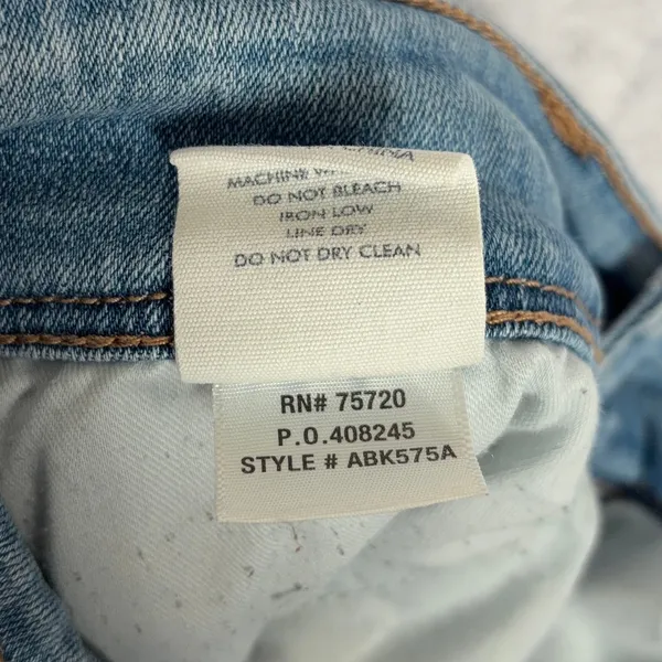 BKE Gabby Jeans Women’s 28 Light Wash Mid Rise Distressed Skinny Stretch ABK575A - Image 9