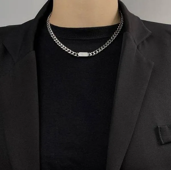 Link Chain Necklace for Men Women Streetwear Unisex Style - Image 4