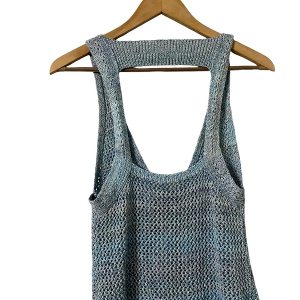 FREE PEOPLE We The Free Under The Starlight Sleeveless Crochet Sweater Tank Top - Image 8