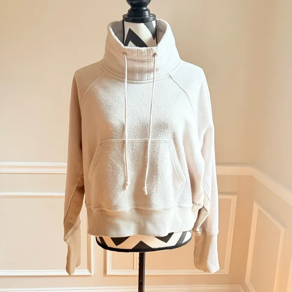 FREE PEOPLE MOVEMENT BY FP‎ Westlake Pullover Sweatshirt Cream White Small - Image 4