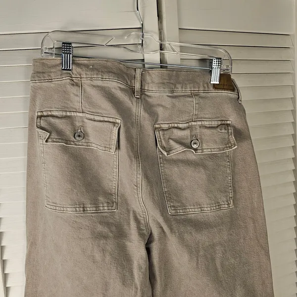 American Eagle Womens Gray Wide Leg‎ Stretch Jeans 16 - Image 4