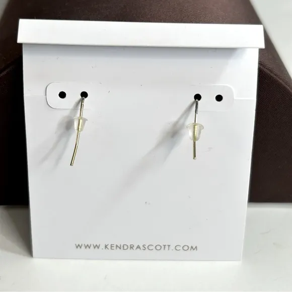 Kendra Scott Corley Black and Gold Earrings‎ - Image 2