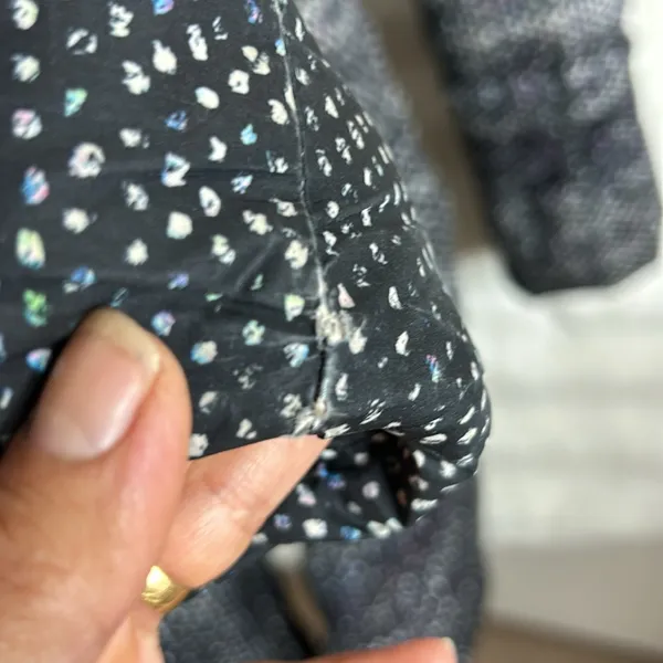 The North Face Womens Gotham Jacket Hooded TNF Black Donegal Print. Size SP. - Image 12