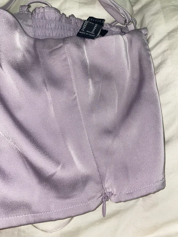 Forever 21 Purple Crop Top - Image 3