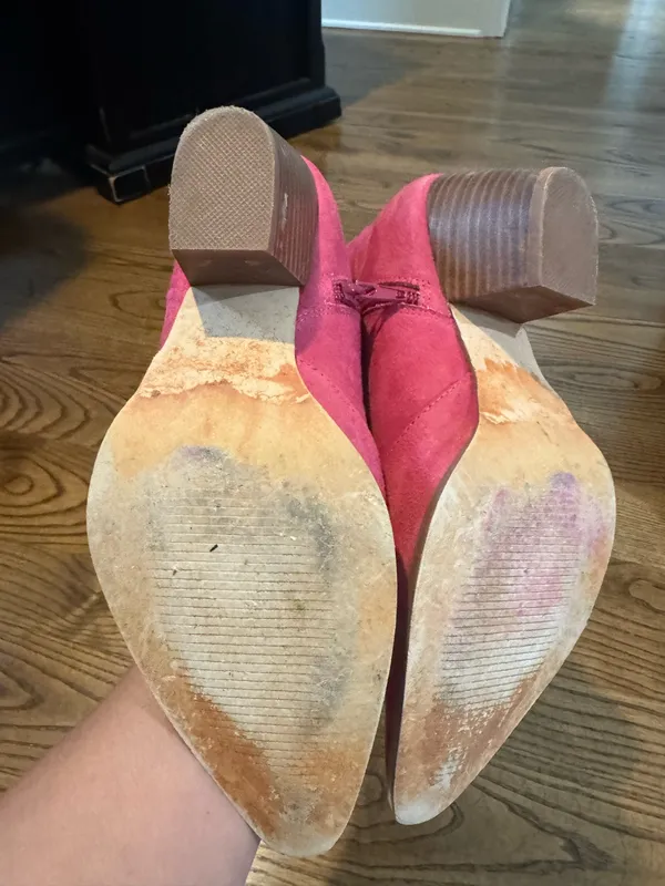 Pink Cowboy Boots Size 8 - Image 4