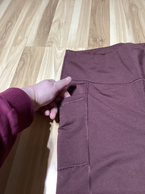 90 Degree Brown Fleece Lined Leggings Size XL - Image 2