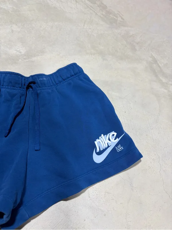 Nike Women's Blue Shorts Medium swoosh just do it - Image 3