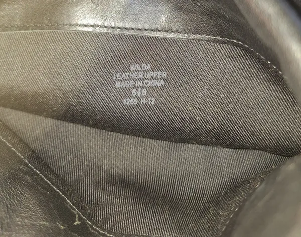 Lauren Ralph Lauren Wilda Black Leather Wedge Knee High Foldover Boots Size 6.5 - Image 9