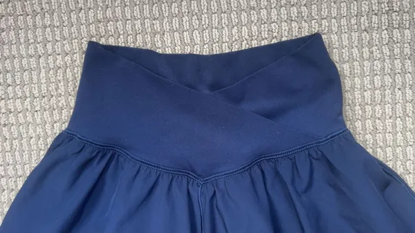 OFFLINE by Aerie Flowy Crossover Shorts Navy - Image 2