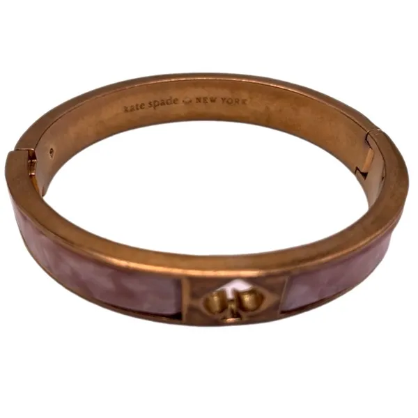 kate spade New York Rose Gold Spade Bangle Bracelet - Image 3
