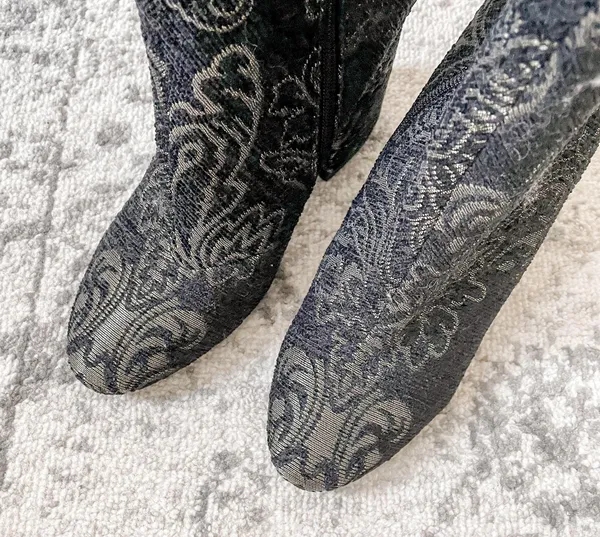 Ash NEW Fedora Embroidered Heel Boots - Image 10