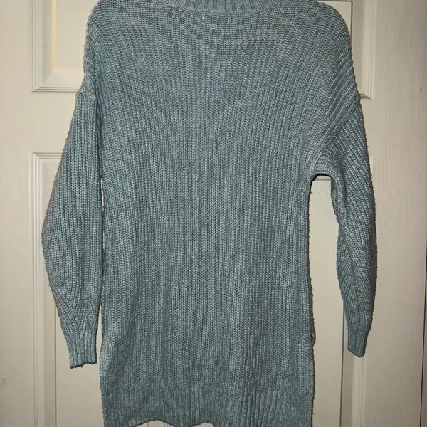 American Eagle Outfitters Light Blue Crew Neck Sweater - Image 3