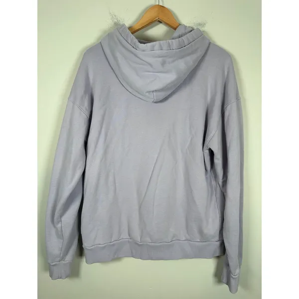 Gilly Hicks Hoodie Women Large Purple Smiley Face Patch Loungewear Streetwear - Image 5