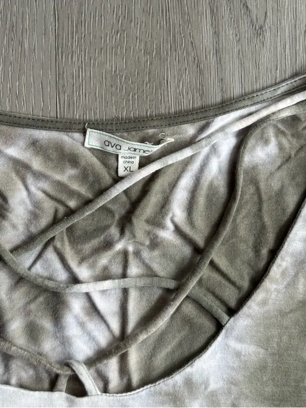 Ava James Tie Dye Cut Out Knit Blouse - Image 2