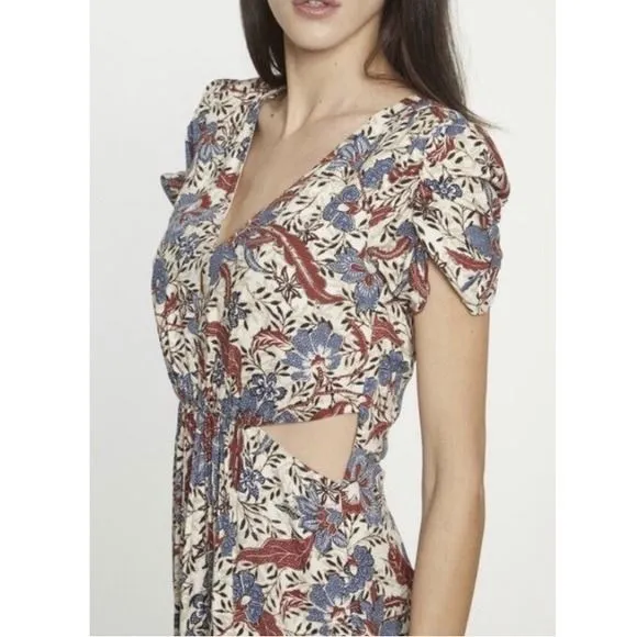 WALTER BAKER Jada Dancing Lotus Maxi Dress Floral Print bohemian Sz 6 - Image 9