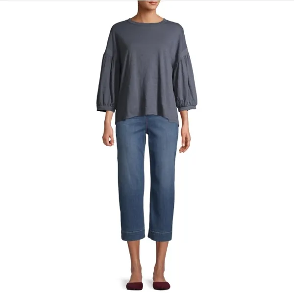 Time and tru balloon sleeve tee top, NWT S - Image 2