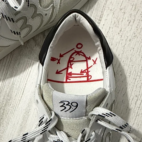 33.9 The Original White and Black Women's Sneakers - Image 10