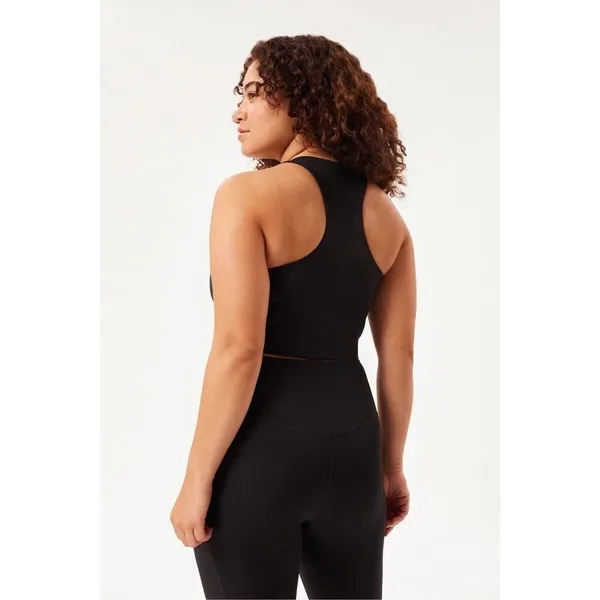 Girlfriend Collective Paloma Racerback Sports‎ Bra Black Small - Image 2