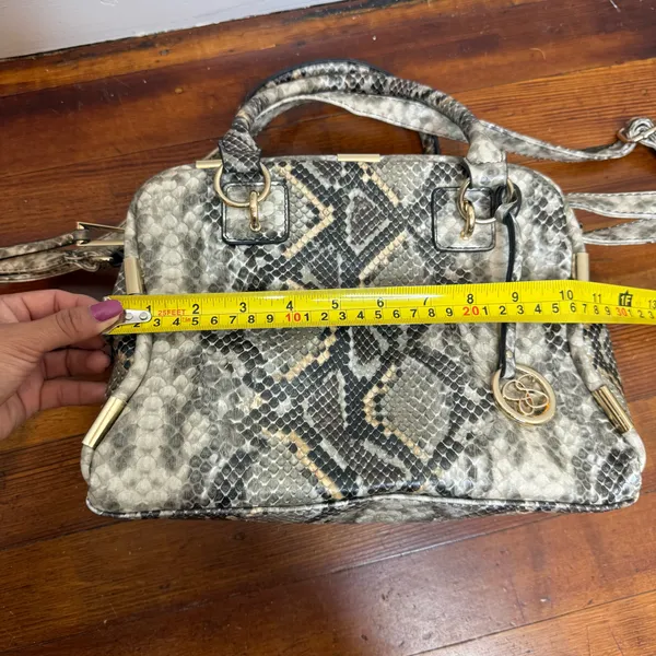 Jessica Simpson Snake-Print Satchel - Neutral Tones - Image 4