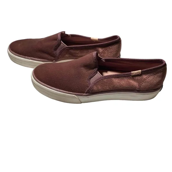 Keds Suede Slip On Sneakers Casual Comfort Walking Shoes Mauve‎ Size 8 - Image 2