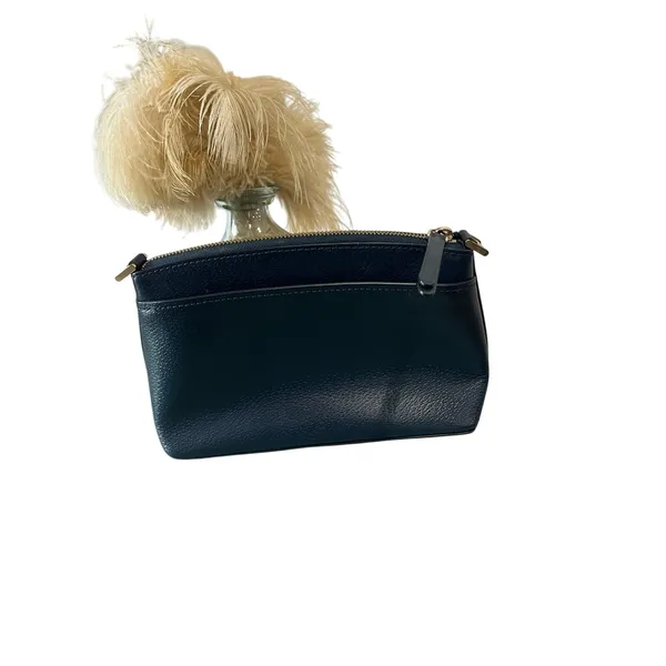 Kate Spade Jeanne Petrol Blue Mini Crossbody Bag Pebbled Leather * Missing Strap - Image 3