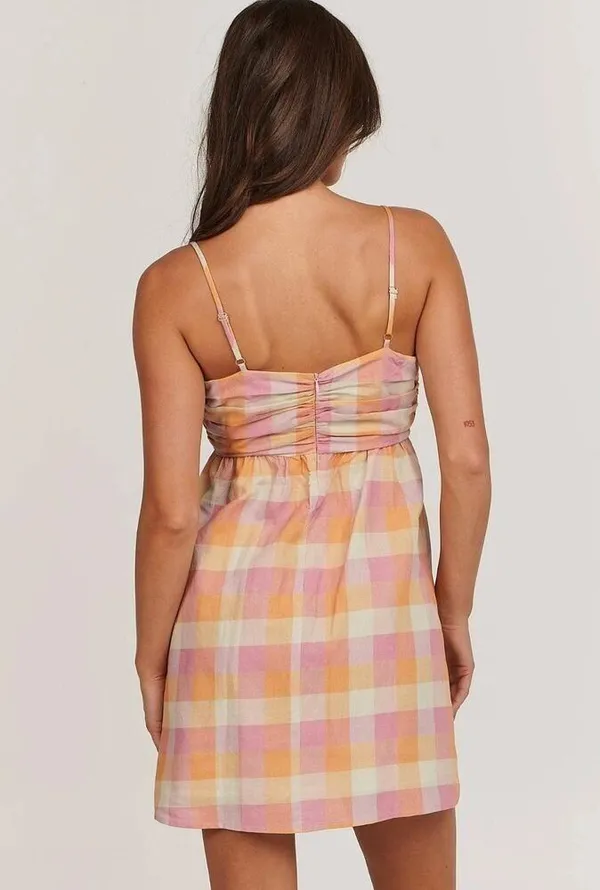 Anthropologie Charlie Holiday Women's Madonna Mini Dress Tonal Hibiscus. Size 8 - Image 7