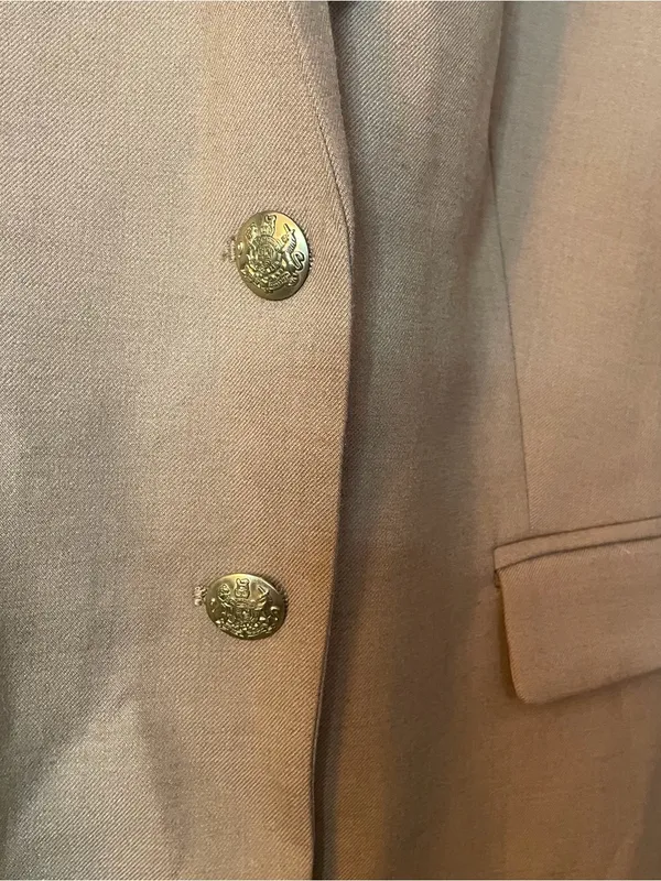 J. Crew Women's Wool blend Camel/Tan Blazer Jacket size 10 - Image 3