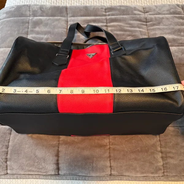 Guess Faux-Leather Duffle Bag Weekender - Image 9