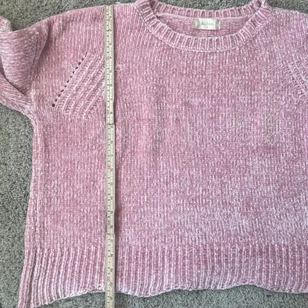 Altar'd State pink chenille sweater Sz Medium - Image 7