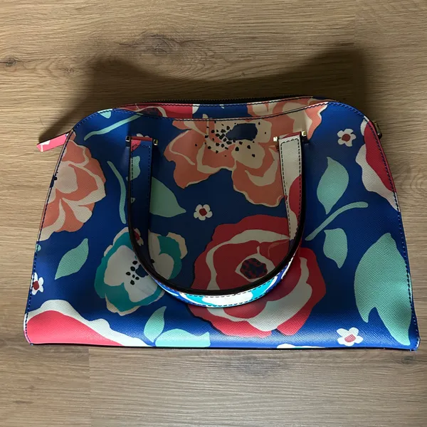 kate spade floral satchel blue - Image 2