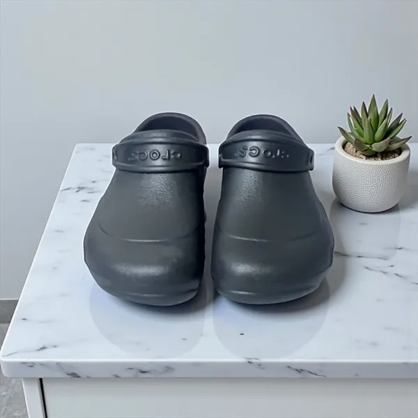 Crocs Bistro Work Clog Shoes Dark‎ Gray Slip Resistant Women's US 9 M 10075001 - Image 3