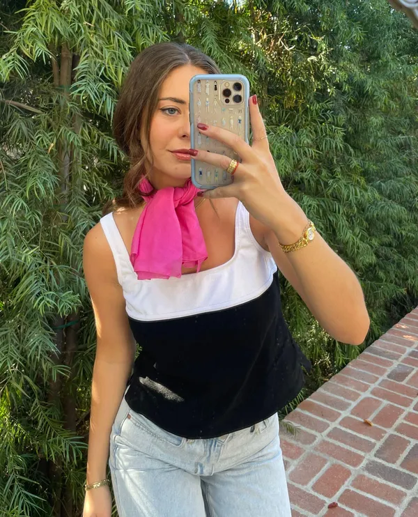 Free People Beautiful pink bandana/ scarf - Image 3