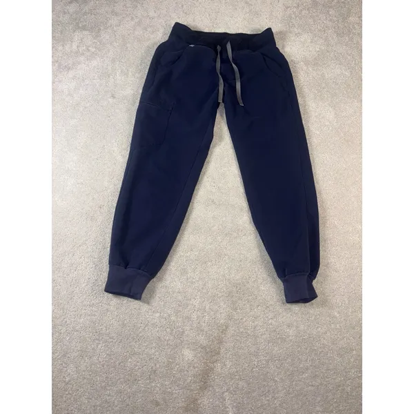 figs zamora jogger scrub pants xs pet Navy Mid Rise Small‎ Spot Pointed Out - Image 2