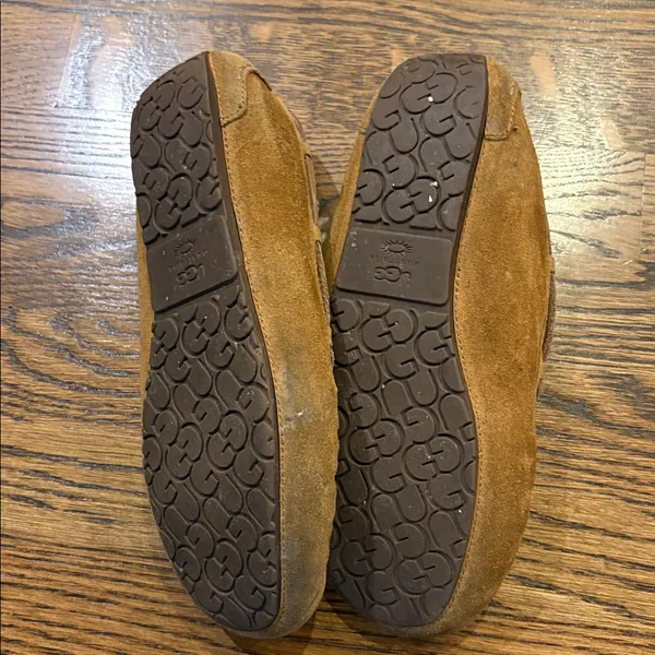UGG Tan Suede Moccasin Slippers, 6 - Image 2