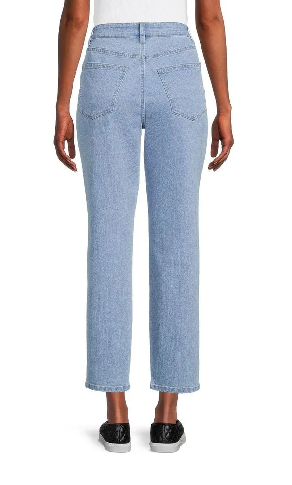 No Boundaries Juniors High Rise Mom Jeans, 27" Inseam - Image 2