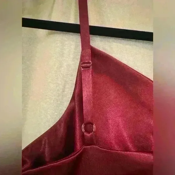 Juniors Burgundy I.N. San Francisco Dress - Image 7