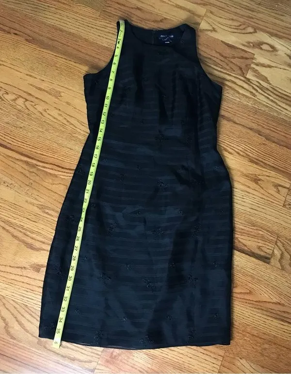 Vintage Ann Taylor Black Silk Dress - Image 5