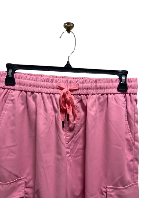 Boutique Wide Leg Cargo Pants Pink Size XL Y2K Rave Summer Retro Coastal Casual Minimalis - Image 8
