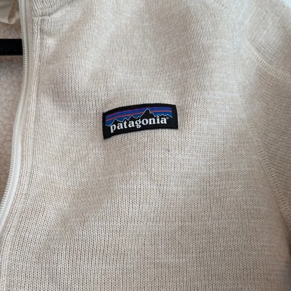 Patagonia Better‎ Sweater 1/4 Zip Pullover Fleece Jacket Oatmeal Beige Womens - Image 2