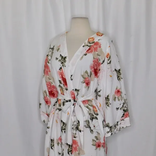 YUMI KIM Dream Lover Floral Robe True‎ Love Bridal Bridesmaid Summer Small - Image 7