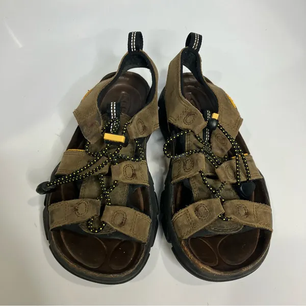 Keen Sarasota tan leather sandals women's size‎ 6 outdoor hiking casual - Image 3