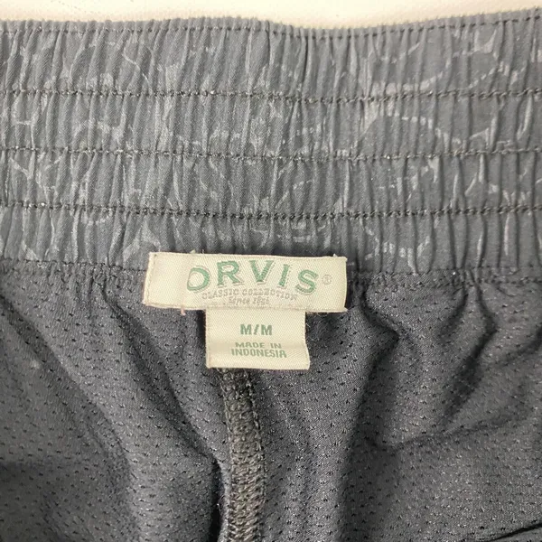 Orvis Skort Womens Medium Black Gray Floral Zip‎ Pockets Built-In Shorts - Image 5