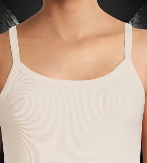 No Boundaries Ribbed Scoop Neck Tank Top- Small - Image 2