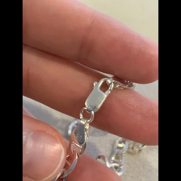 Necklace 925 sterling silver chain 15.51g lot d5 - Image 3