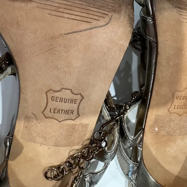 Women's Veronica‎ Pewter Sandals Heels Limited Edition - Size 8. - Image 7
