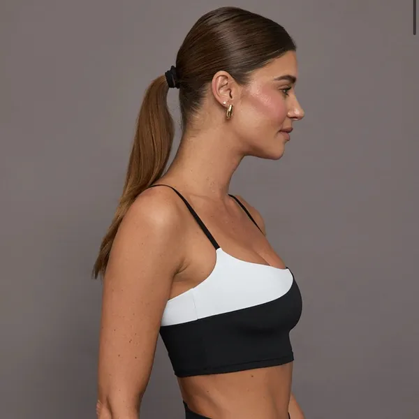 Carbon38 Spliced Colorblock Bra - Image 3
