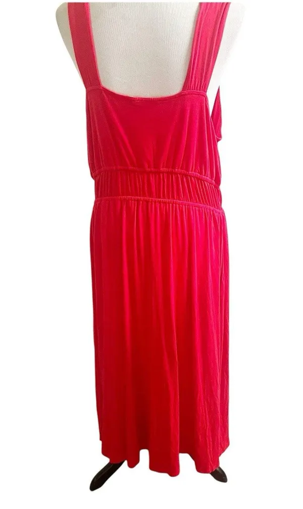 Cato Serenity Soul Maxi Dress In Racing Red Size XL Empire Waist Tomato Girl - Image 2