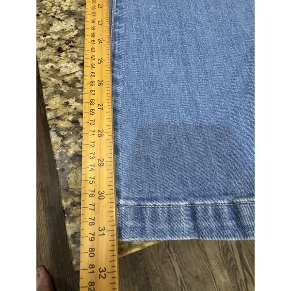 PAIGE Leenah Patch Pocket Wide Leg Jeans Adley Size 24 - Image 8