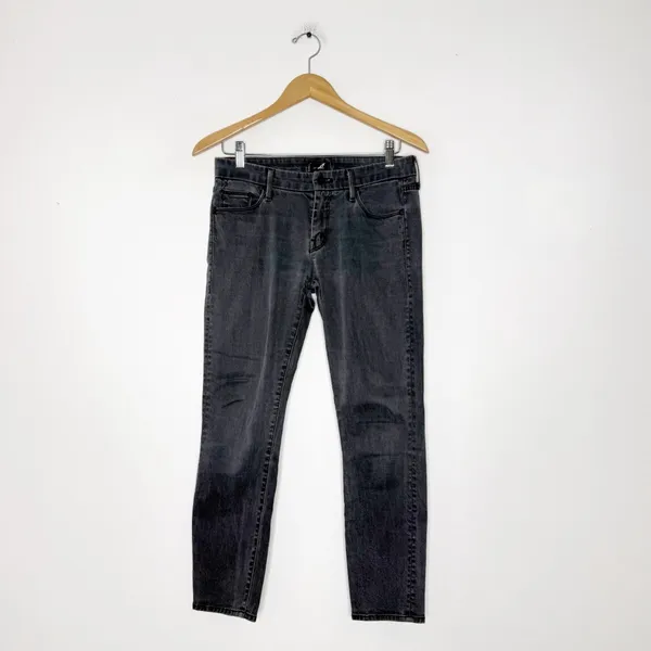 MOTHER Denim The Looker Crop Jeans Size 28 Gray Lines & Shadows - Image 3