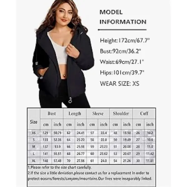 Brand New Womens Hujoin Hooded Black Puffer Winter Jacket Coat - Sz L - Image 4